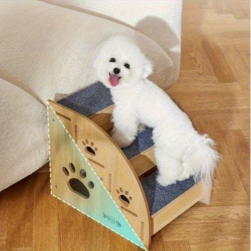Dog ladder, non-slip base.